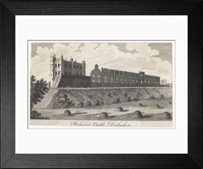 Framed Print : BOLSOVER CASTLE 1805 Framed Print : BOLSOVER CASTLE 1805