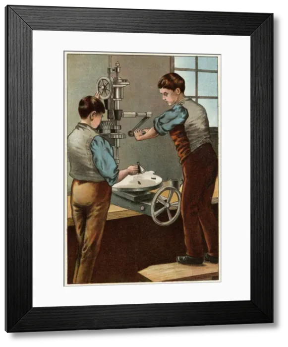 Framed Print : BOY APPRENTICES, 3 OF 3 Framed Print : BOY APPRENTICES, 3 OF 3