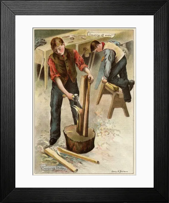 Framed Print : BOY APPRENTICES, 2 OF 3