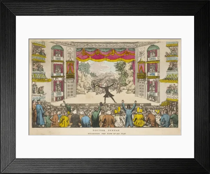 Framed Print : Dr Syntax witnessing the fate of his play Framed Print : Dr Syntax witnessing the fate of his play