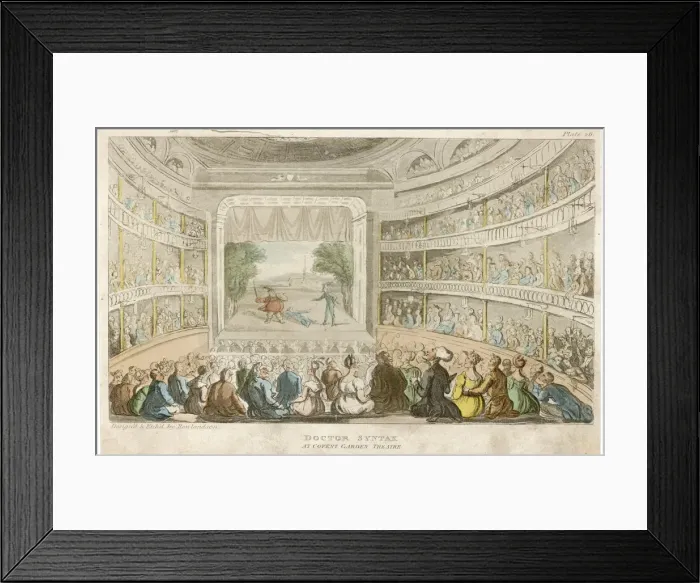 Framed Print : Dr Syntax at Covent Garden Theatre Framed Print : Dr Syntax at Covent Garden Theatre