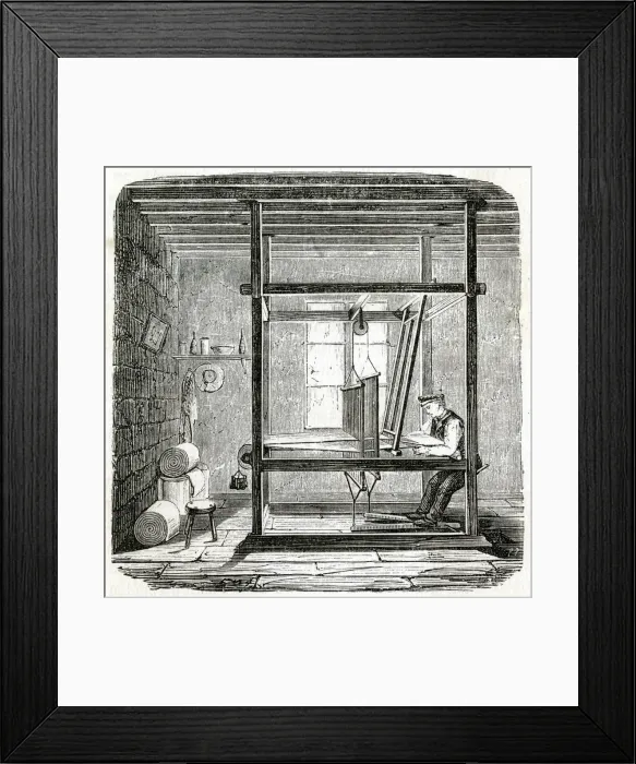 Framed Print : FRENCH WEAVER Framed Print : FRENCH WEAVER