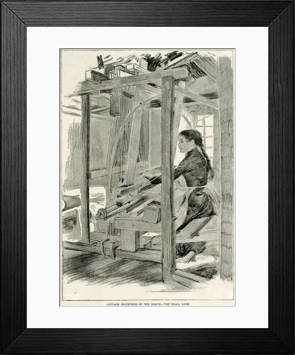 Framed Print : WEAVING, ENGLAND Framed Print : WEAVING, ENGLAND