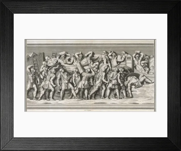 Framed Print : ROMANS ATTACK TOWN Framed Print : ROMANS ATTACK TOWN