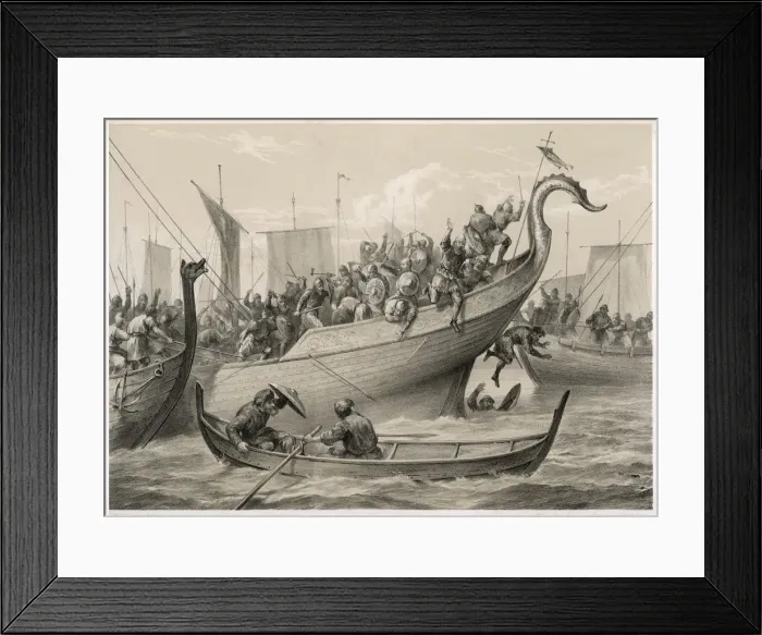 Framed Print : BATTLE OF SVOLDER / NORWAY Framed Print : BATTLE OF SVOLDER / NORWAY