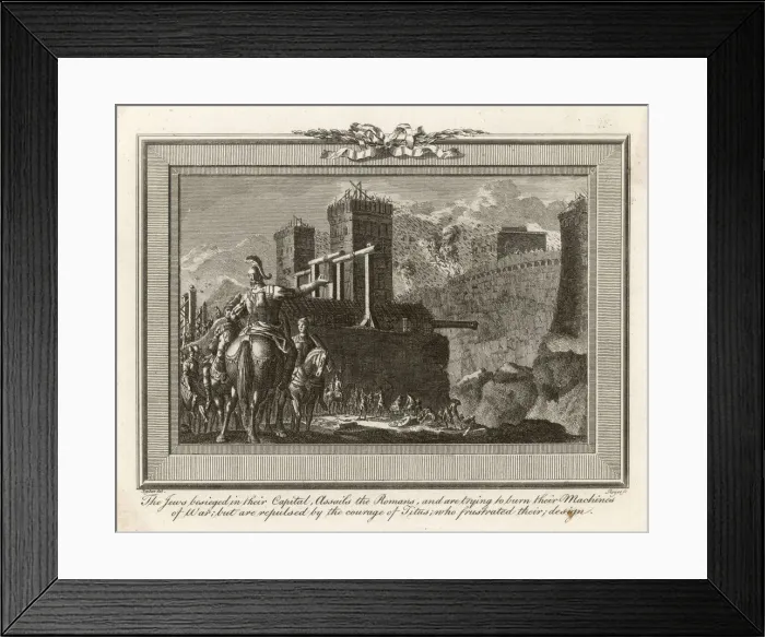Framed Print : ROMANS BESIEGE JERUSALEM Framed Print : ROMANS BESIEGE JERUSALEM