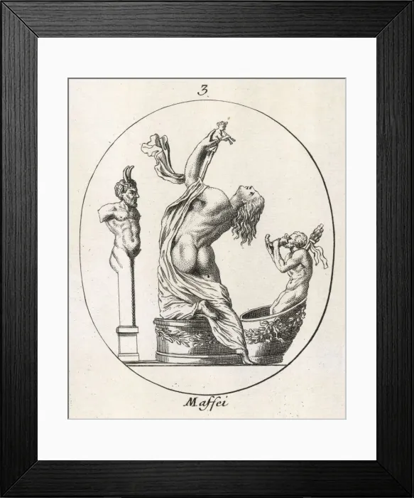 Framed Print : BACCHANTE IN ECSTASY - 2 Framed Print : BACCHANTE IN ECSTASY - 2