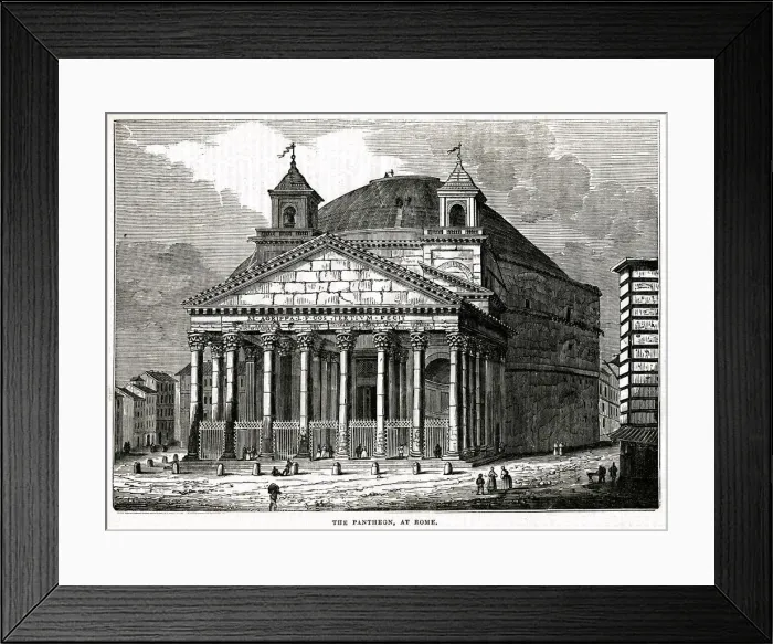 Framed Print : ROME / PANTHEON 1837 Framed Print : ROME / PANTHEON 1837