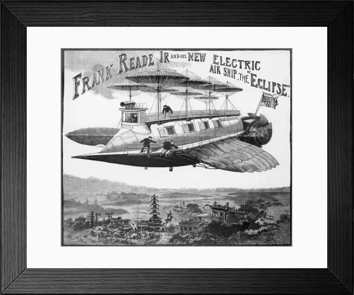 Framed Print : ELECTRIC AIRSHIP
