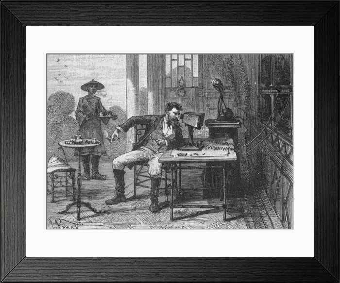 Framed Print : TELEVISION FORESEEN 1891 Framed Print : TELEVISION FORESEEN 1891