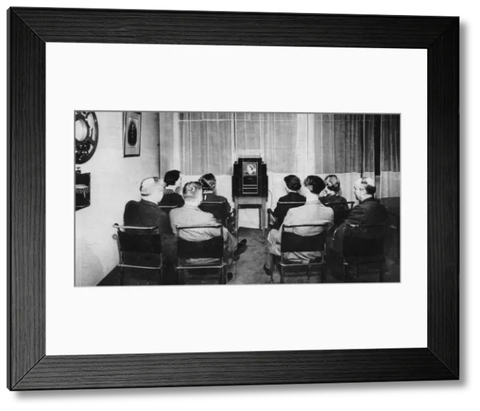 Framed Print : WATCHING TELECINEMA 1936 Framed Print : WATCHING TELECINEMA 1936