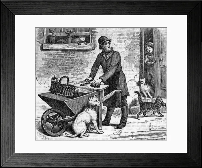Framed Print : CATS MEAT MAN Framed Print : CATS MEAT MAN