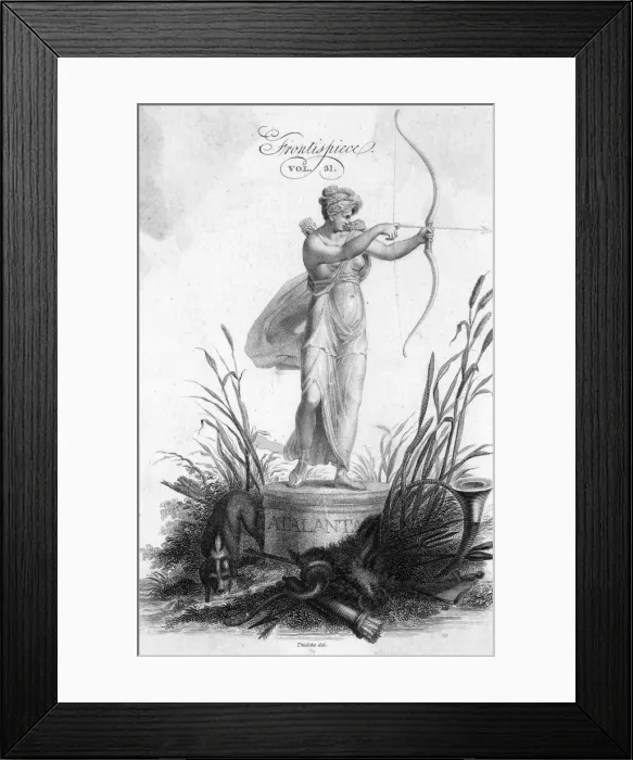 Framed Print : ATALANTA. Atalanta was the outstanding female bowperson of her generation,