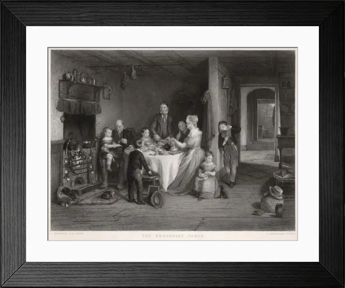 Framed Print : BREAKFAST / VILLAGE HOME Framed Print : BREAKFAST / VILLAGE HOME