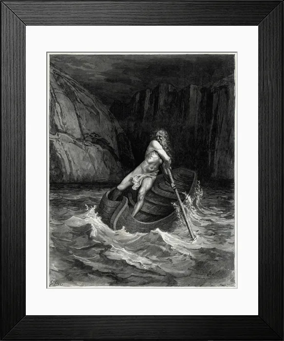 Framed Print : CHARON (DORE) Framed Print : CHARON (DORE)