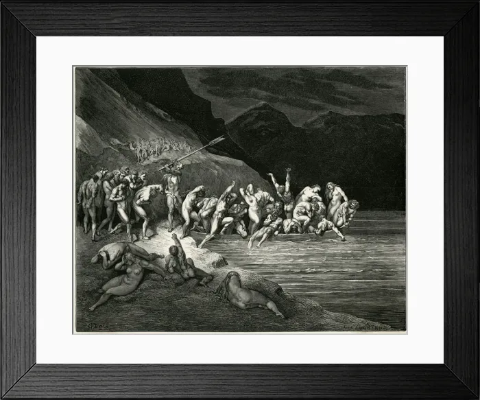 Framed Print : Charon (Dore) Framed Print : Charon (Dore)