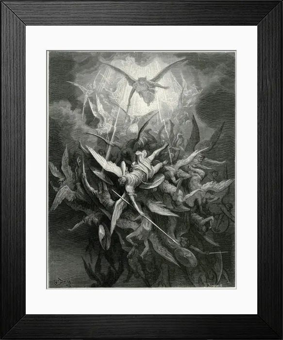 Framed Print : Milton, Paradise Lost Framed Print : Milton, Paradise Lost