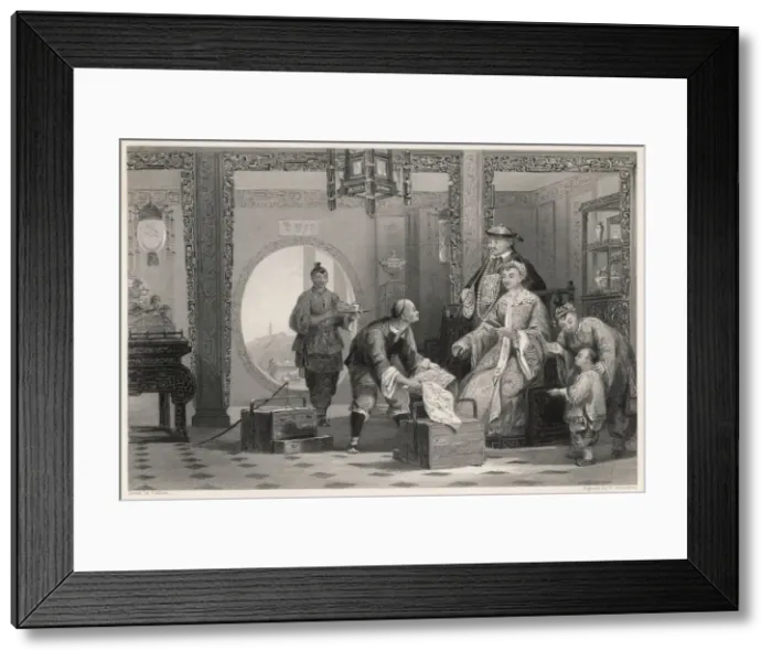 Framed Print : MANDARINS HOUSE 1840 Framed Print : MANDARINS HOUSE 1840