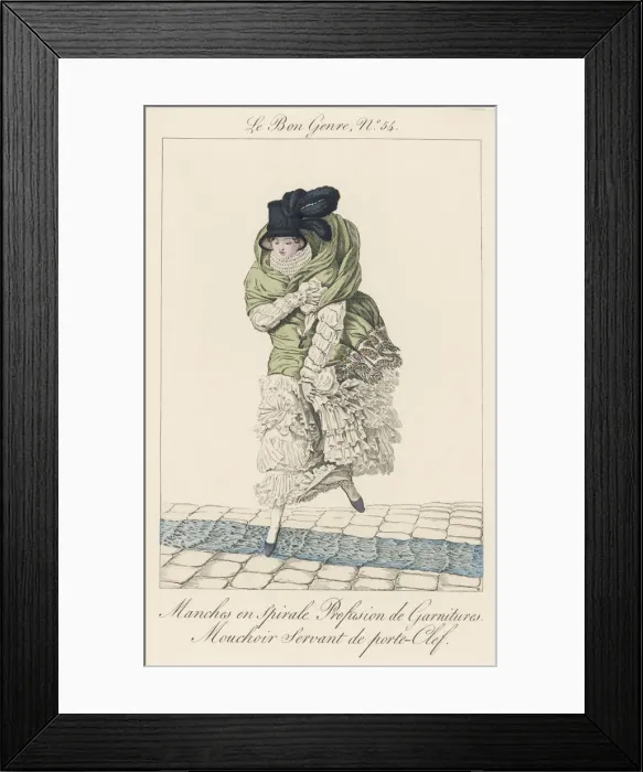 Framed Print : Cross Paris Street - 1815 Framed Print : Cross Paris Street - 1815