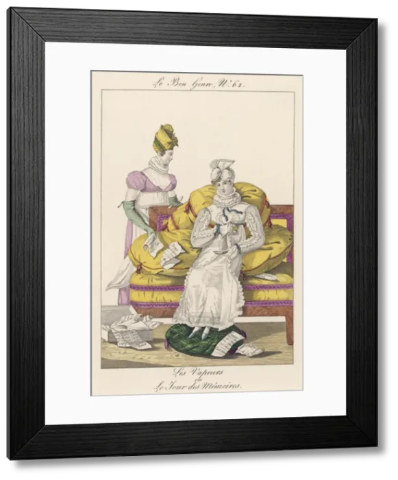 Framed Print : A LADY AND HER BILLS Framed Print : A LADY AND HER BILLS