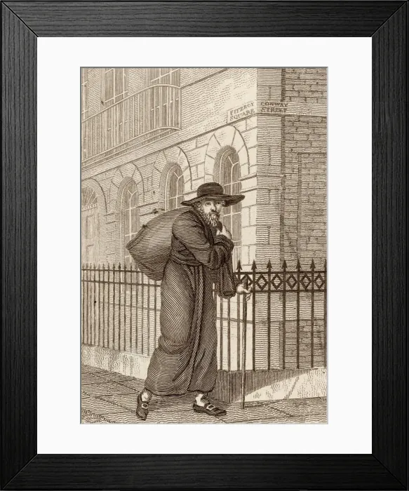 Framed Print : OLD CLOTHES MAN Framed Print : OLD CLOTHES MAN