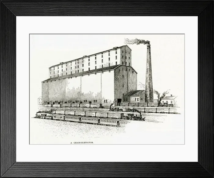 Framed Print : GRAIN ELEVATOR Framed Print : GRAIN ELEVATOR