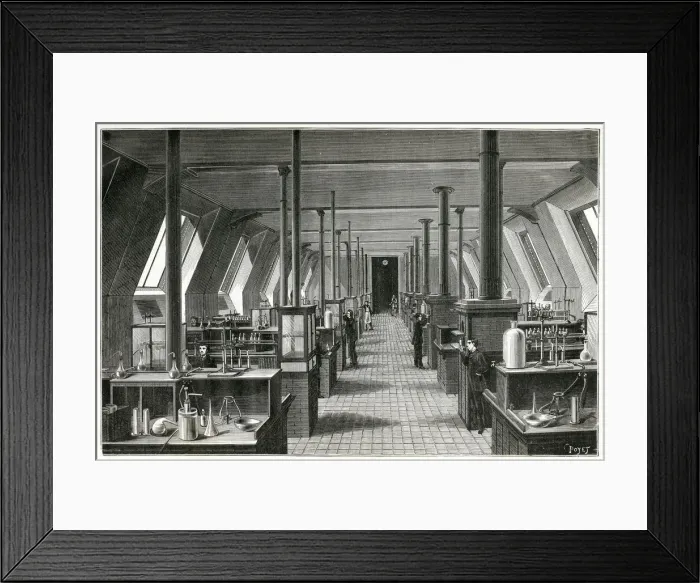 Framed Print : LABORATORIES / FRANCE Framed Print : LABORATORIES / FRANCE