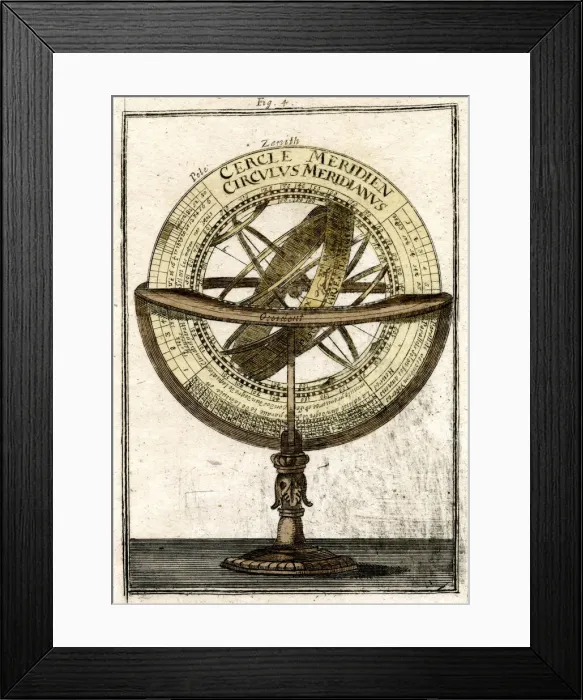 Framed Print : ARMILLARY SPHERE