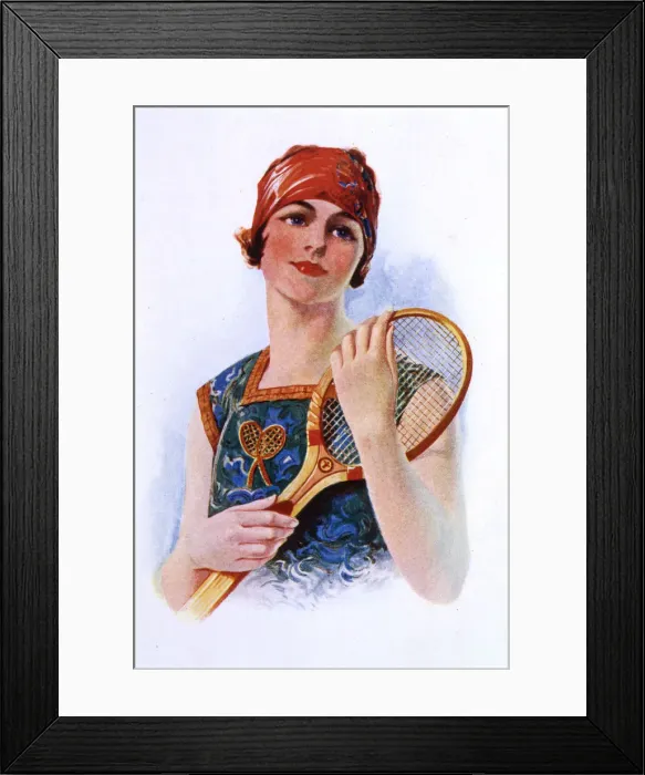 Framed Print : THE TENNIS GIRL Framed Print : THE TENNIS GIRL