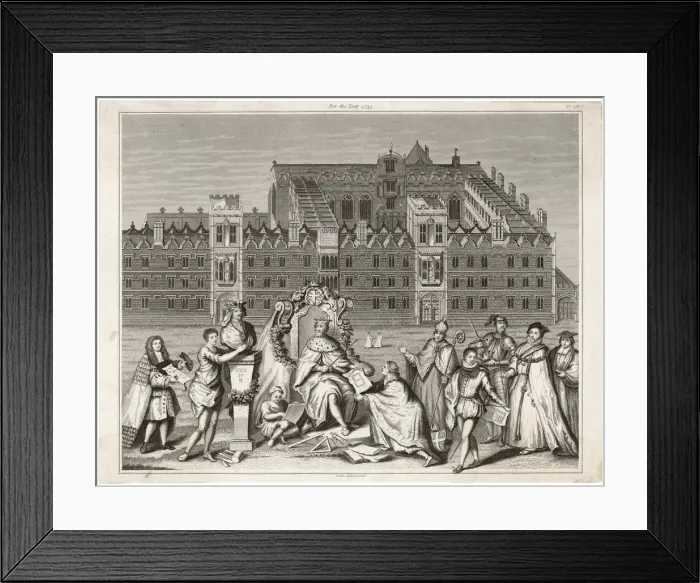 Framed Print : OXFORD UNI COLLEGE 1735 Framed Print : OXFORD UNI COLLEGE 1735