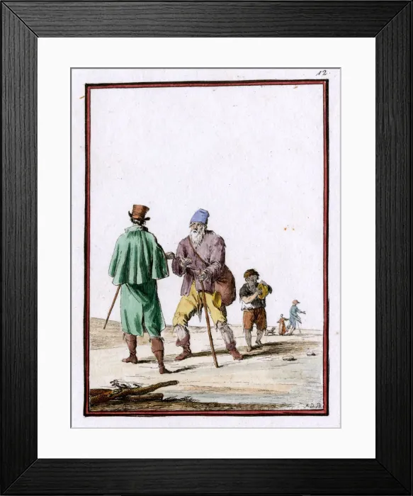 Framed Print : FRENCH BEGGAR 1820 Framed Print : FRENCH BEGGAR 1820