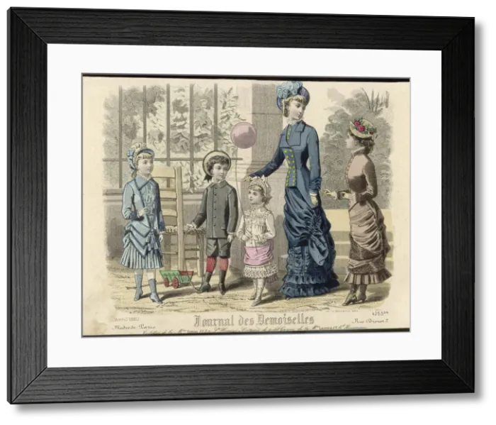 Framed Print : Costume - Children 1880 Framed Print : Costume - Children 1880