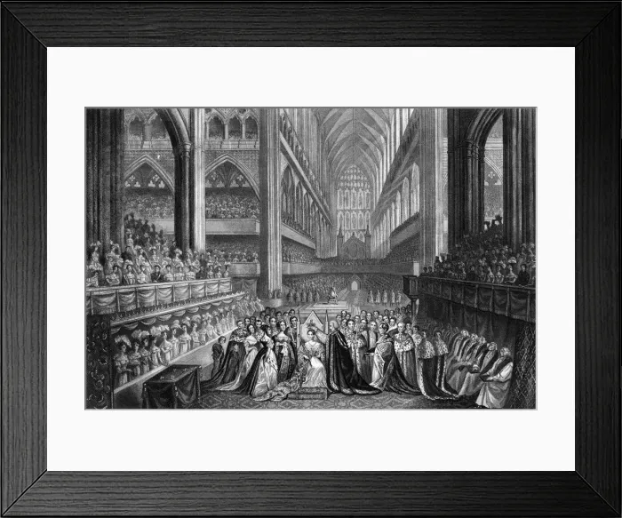 Framed Print : CORONATION OF VICTORIA Framed Print : CORONATION OF VICTORIA