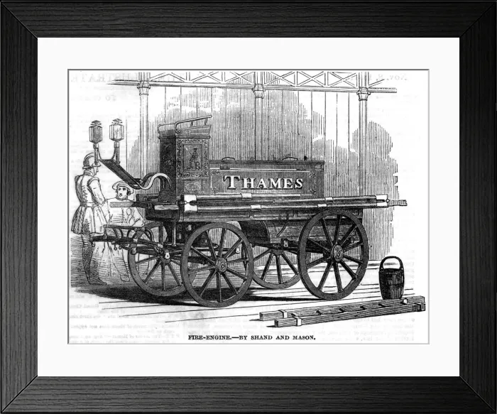 Framed Print : FIRE ENGINE 1851 Framed Print : FIRE ENGINE 1851