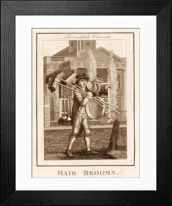 Framed Print : SELLING BROOMS Framed Print : SELLING BROOMS