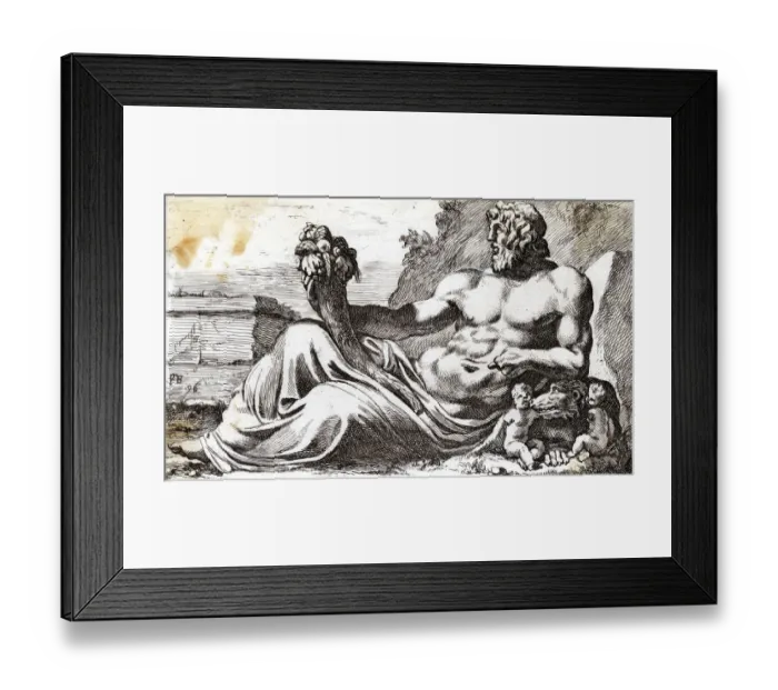 Framed Print : TIBERUS. The best-known of the Roman river-gods Framed Print : TIBERUS. The best-known of the Roman river-gods