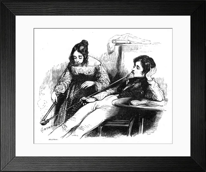 Framed Print : LIGHTING HIS PIPE Framed Print : LIGHTING HIS PIPE