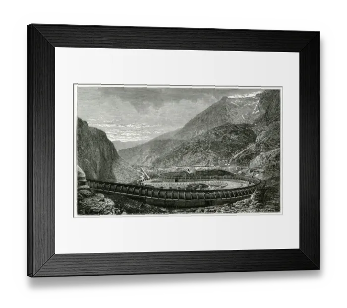 Framed Print : MONT CENIS TUNNEL Framed Print : MONT CENIS TUNNEL