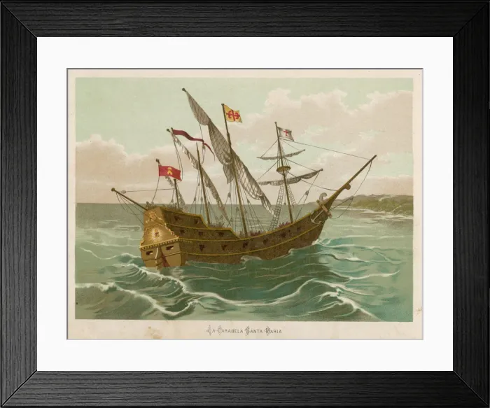 Framed Print : Santa Maria - Christopher Columbus caravel Framed Print : Santa Maria - Christopher Columbus caravel