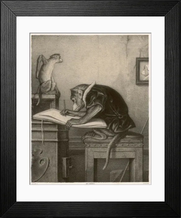 Framed Print : MONKEY ARTIST Framed Print : MONKEY ARTIST