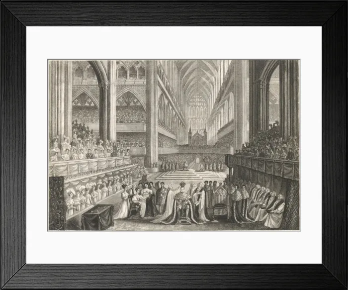 Framed Print : WILLIAM IV CROWNED Framed Print : WILLIAM IV CROWNED