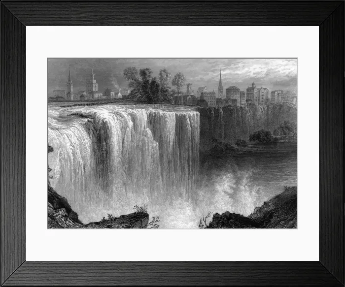 Framed Print : GENESSEE FALLS, NY Framed Print : GENESSEE FALLS, NY