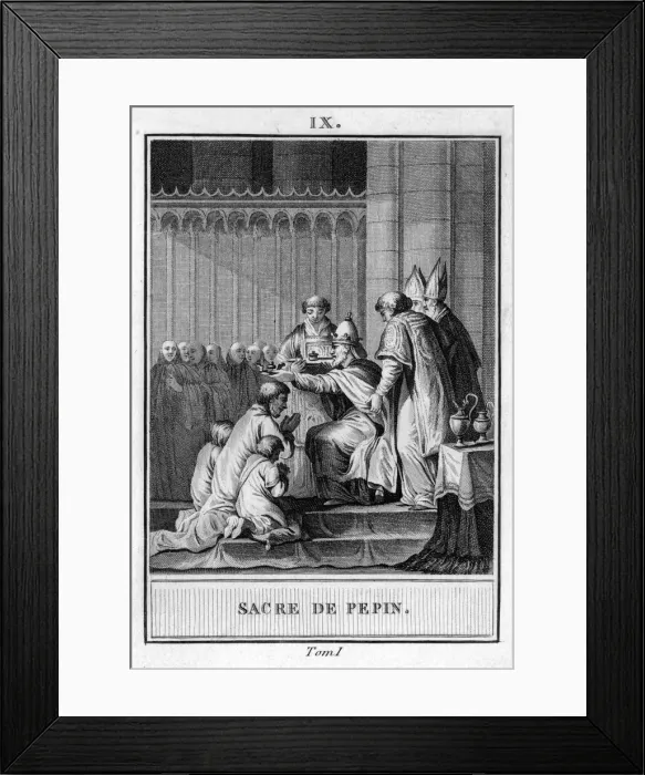 Framed Print : PEPIN BECOMES KING Framed Print : PEPIN BECOMES KING