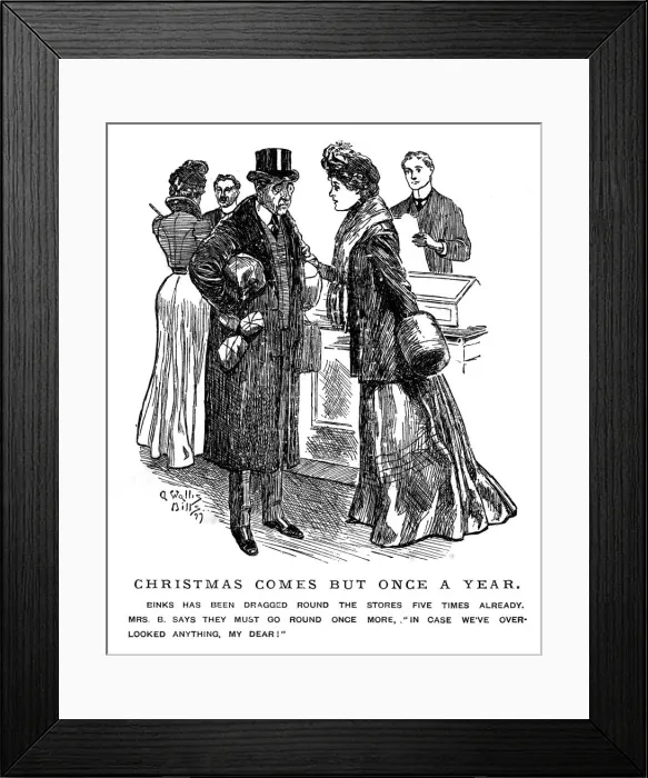 Framed Print : XMAS SHOPPING Framed Print : XMAS SHOPPING