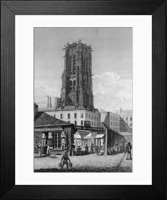 Framed Print : PARIS / TOUR ST JACQUES Framed Print : PARIS / TOUR ST JACQUES