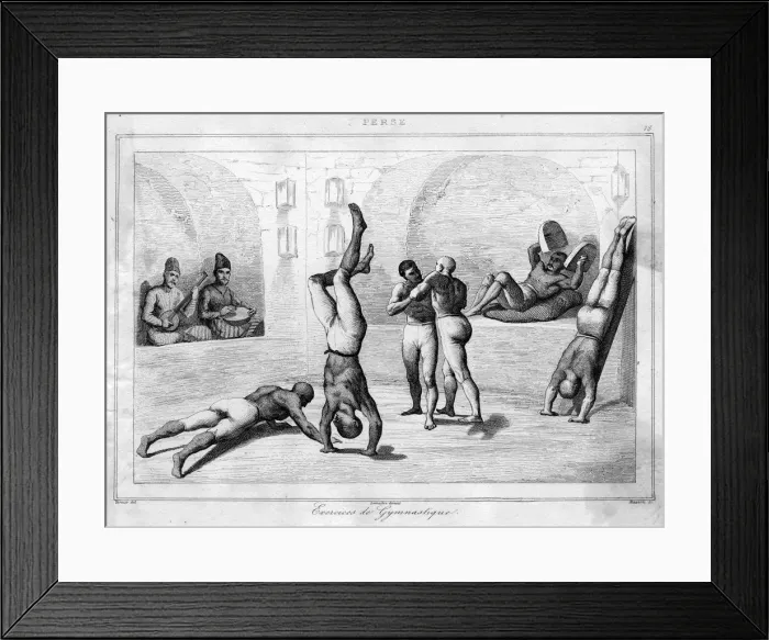 Framed Print : PERSIAN GYMNASTS Framed Print : PERSIAN GYMNASTS