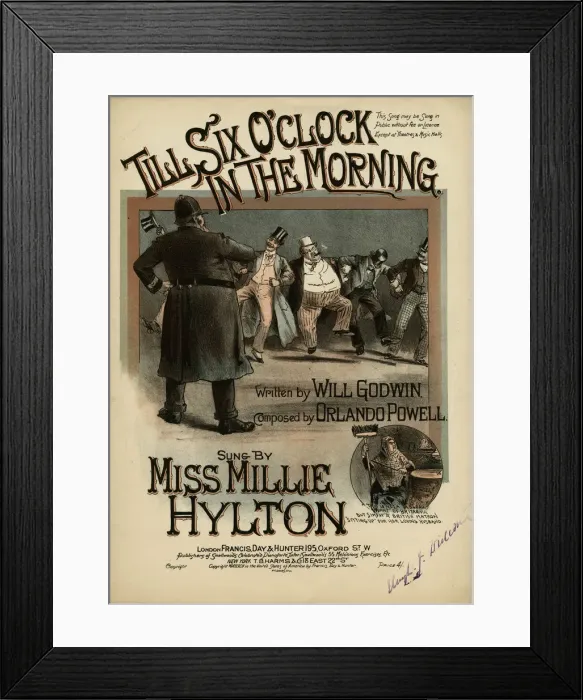 Framed Print : COMIC POLICEMAN / 6 AM Framed Print : COMIC POLICEMAN / 6 AM