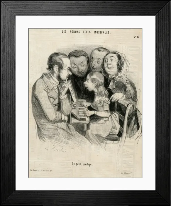 Framed Print : SINGER - LITTLE GIRL Framed Print : SINGER - LITTLE GIRL