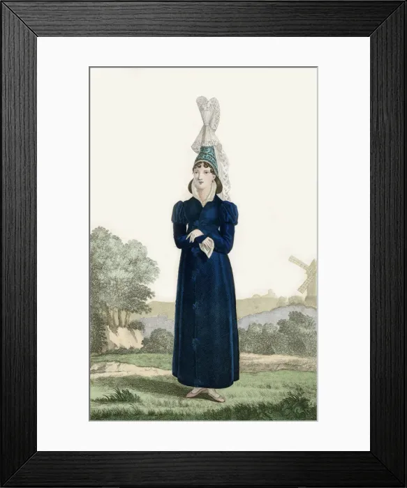 Framed Print : FRANCE / WOMAN OF CAUX Framed Print : FRANCE / WOMAN OF CAUX