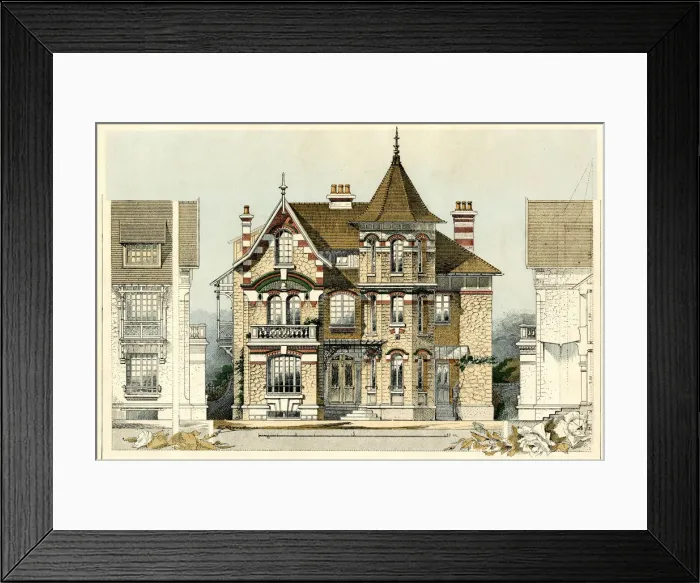 Framed Print : FRENCH PROVINCIAL HOUSE Framed Print : FRENCH PROVINCIAL HOUSE